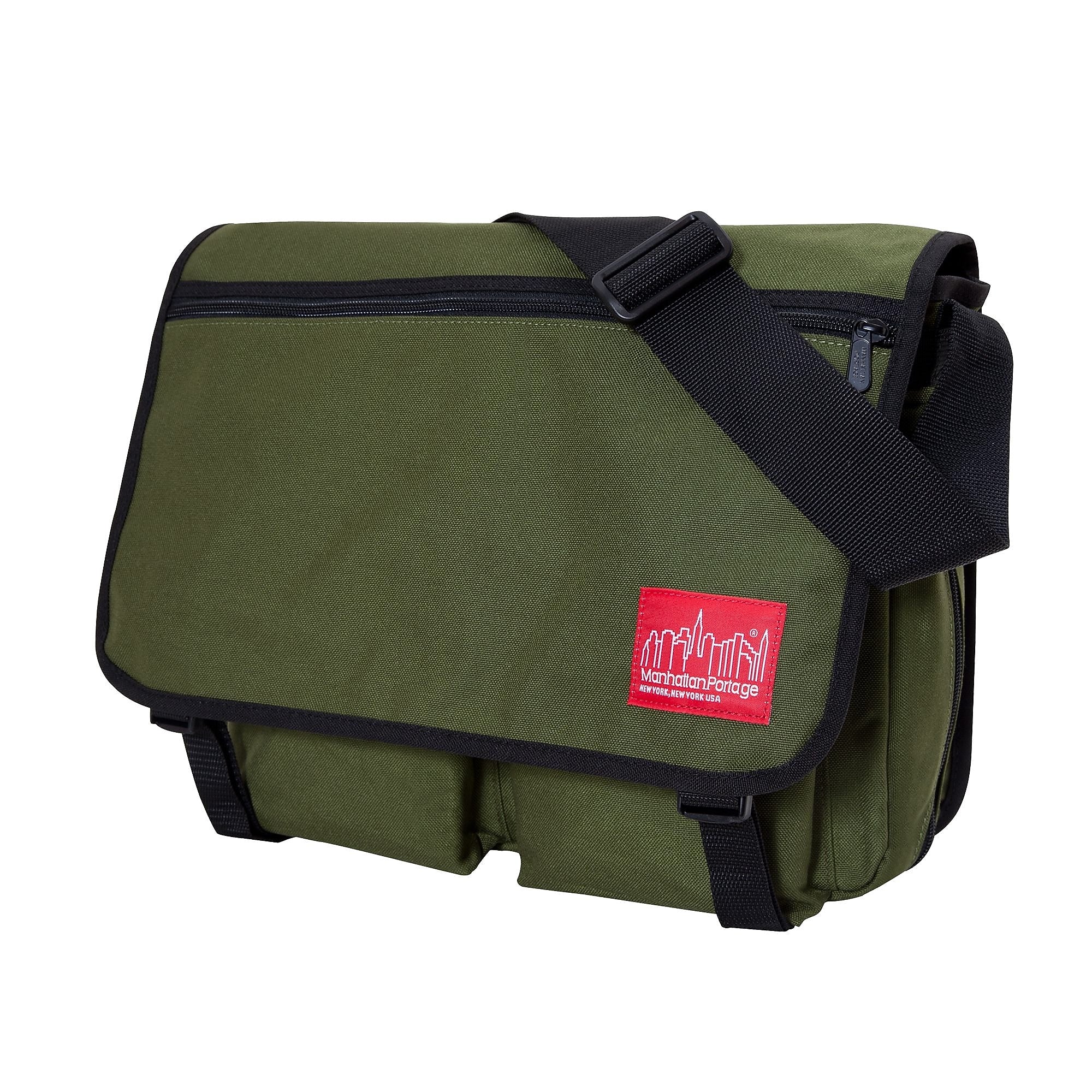 Manhattan Portage Europa Deluxe Large with Back Zipper Olive (1440Z OLV)