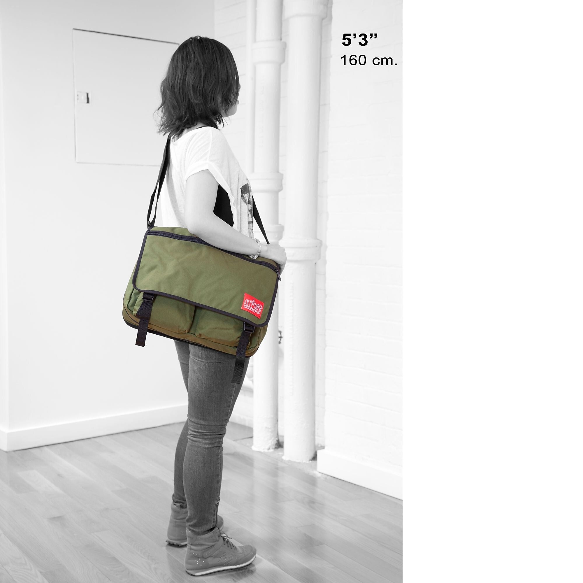 Manhattan Portage Europa Deluxe Large with Back Zipper Olive (1440Z OLV)