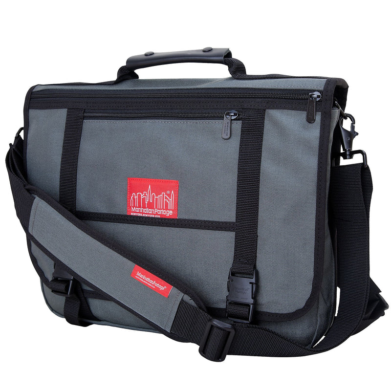 Manhattan Portage Wallstreeter with Back Zipper Grey (1444Z GRY)