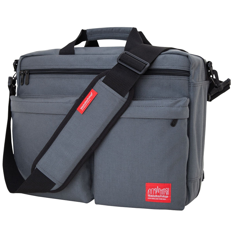Manhattan Portage Tribeca 15" Nylon Laptop Bag, Gray (1446Z GRY)