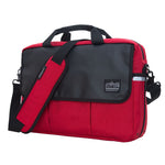Manhattan Portage Webb Convertible Nylon Briefcase, Laptop Compatible, TSA Checkpoint Friendly, Red (1448-BL RED)