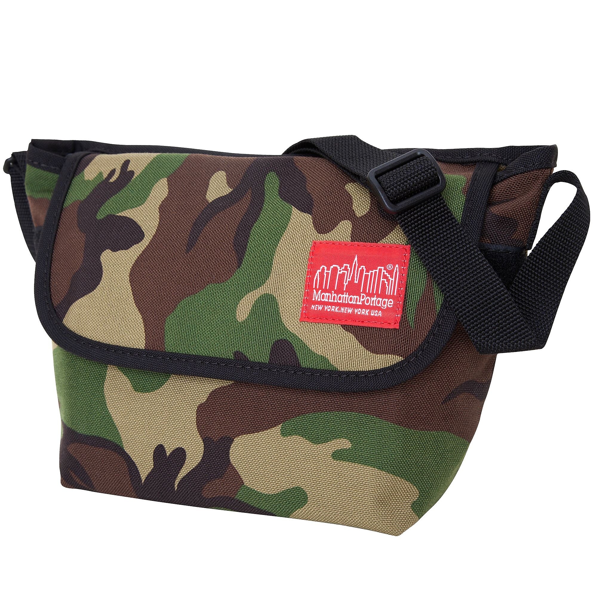 Manhattan Portage Nylon Water Resistant Messenger Bag, TSA Checkpoint Friendly, Camouflage (1603 CAM)