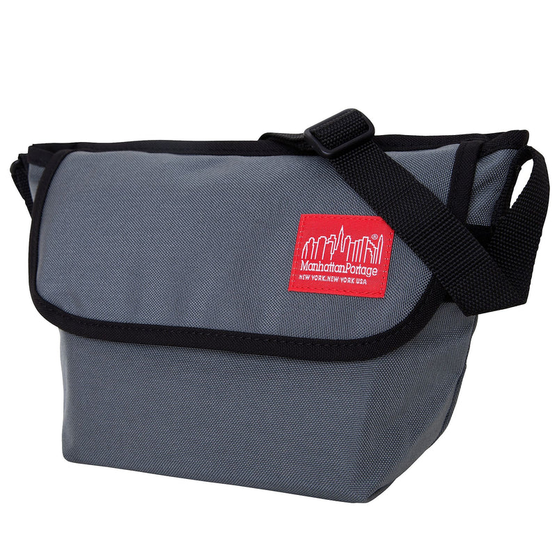 Manhattan Portage Nylon Water Resistant Messenger Bag, TSA Checkpoint Friendly, Gray (1603 GRY)