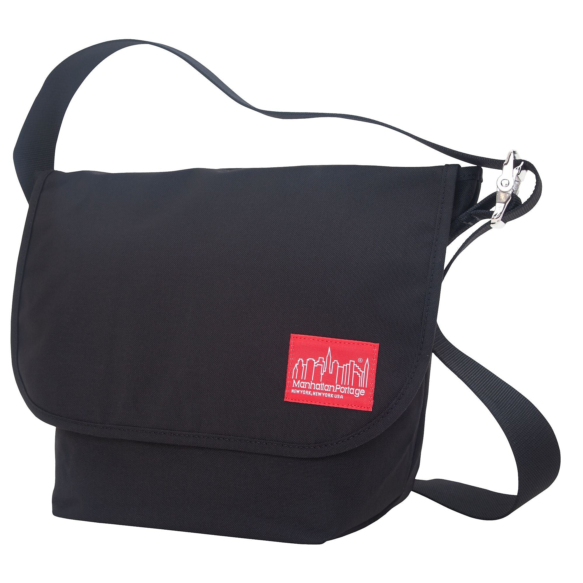 Manhattan Portage Vintage Messenger Bag Medium Black (1606V BLK)
