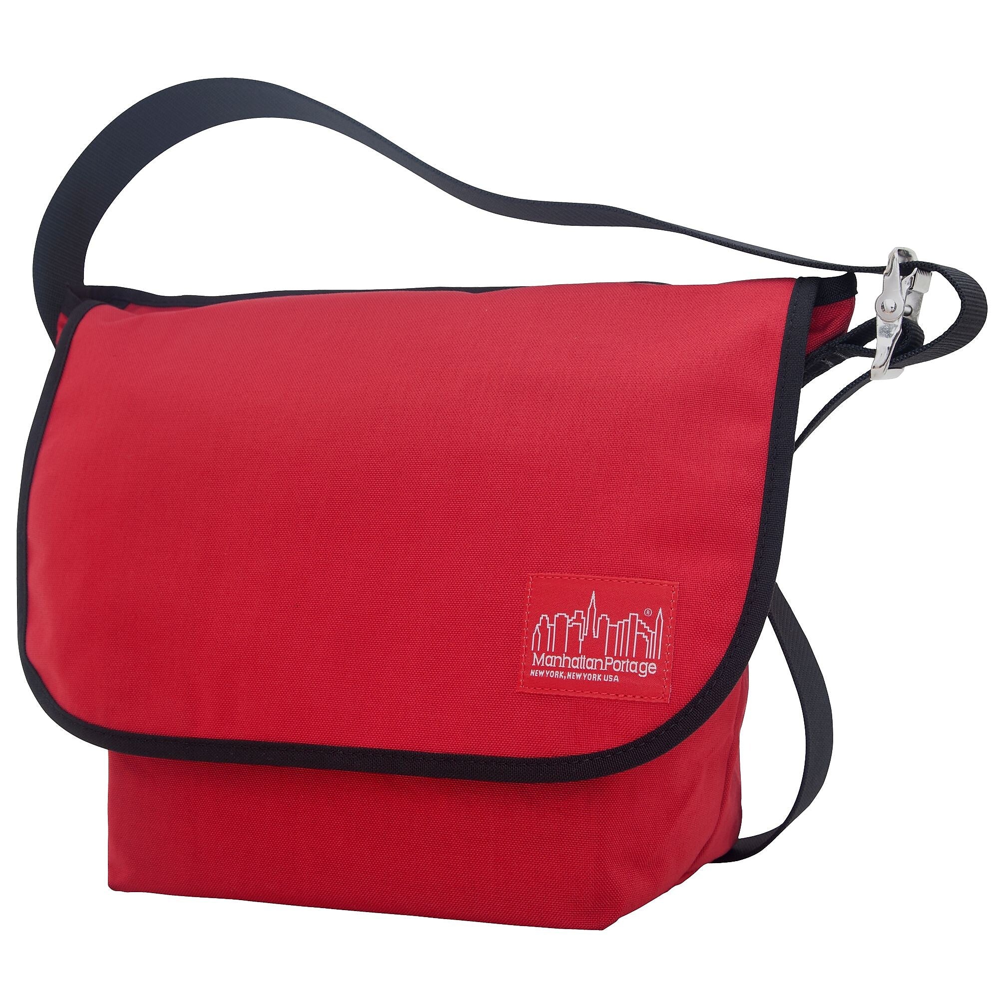 Manhattan Portage Vintage Messenger Bag Medium Red (1606V RED)