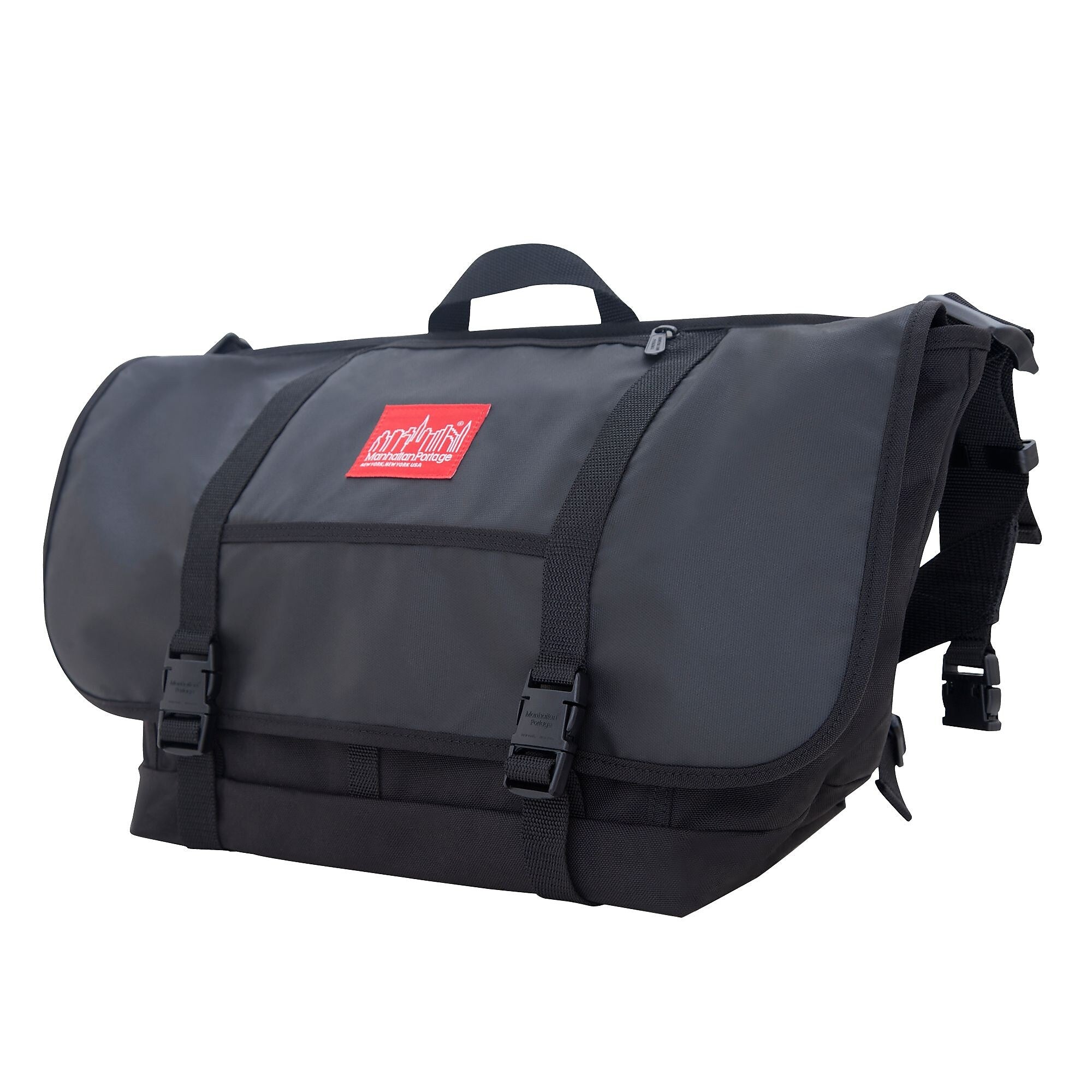 Manhattan Portage Ny Minute Messenger Bag Large Black (1625 BLK)