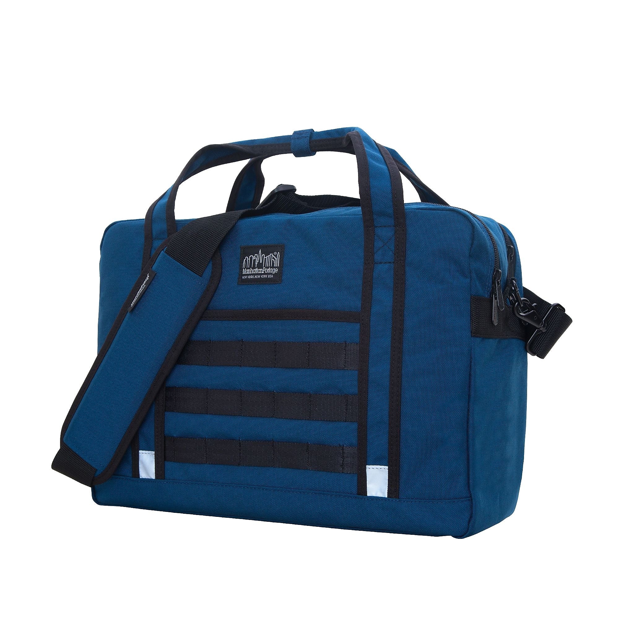 Manhattan Portage Yorkville 15" Fabric Laptop Bag, Navy (1628-BL NVY)