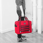 Manhattan Portage Yorkville 15" Fabric Laptop Bag, Red (1628-BL RED)