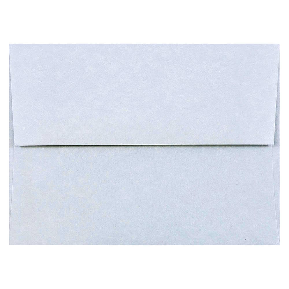 JAM Paper A2 Parchment Invitation Envelopes, 4.375 x 5.75, Blue Recycled, Bulk 1000/Carton (10197B)