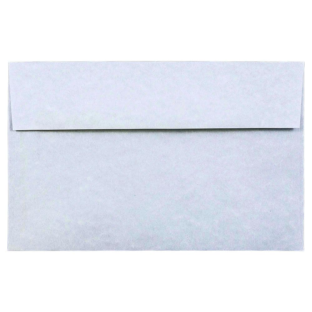 JAM Paper A10 Parchment Invitation Envelopes, 6 x 9.5, Blue Recycled, 25/Pack (10486)