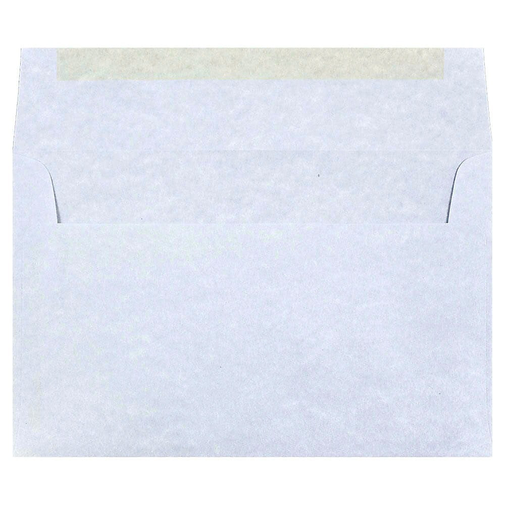 JAM Paper A10 Parchment Invitation Envelopes, 6 x 9.5, Blue Recycled, 25/Pack (10486)