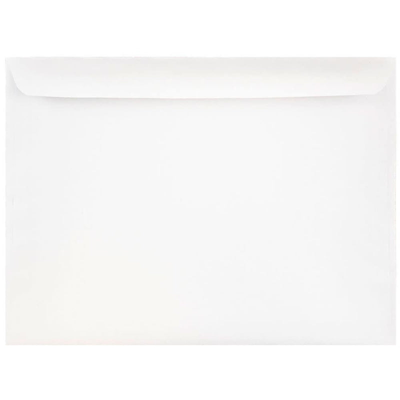 JAM Paper 9.5 x 12.625 Booklet Commercial Envelopes, White, 100/Pack (953454B)
