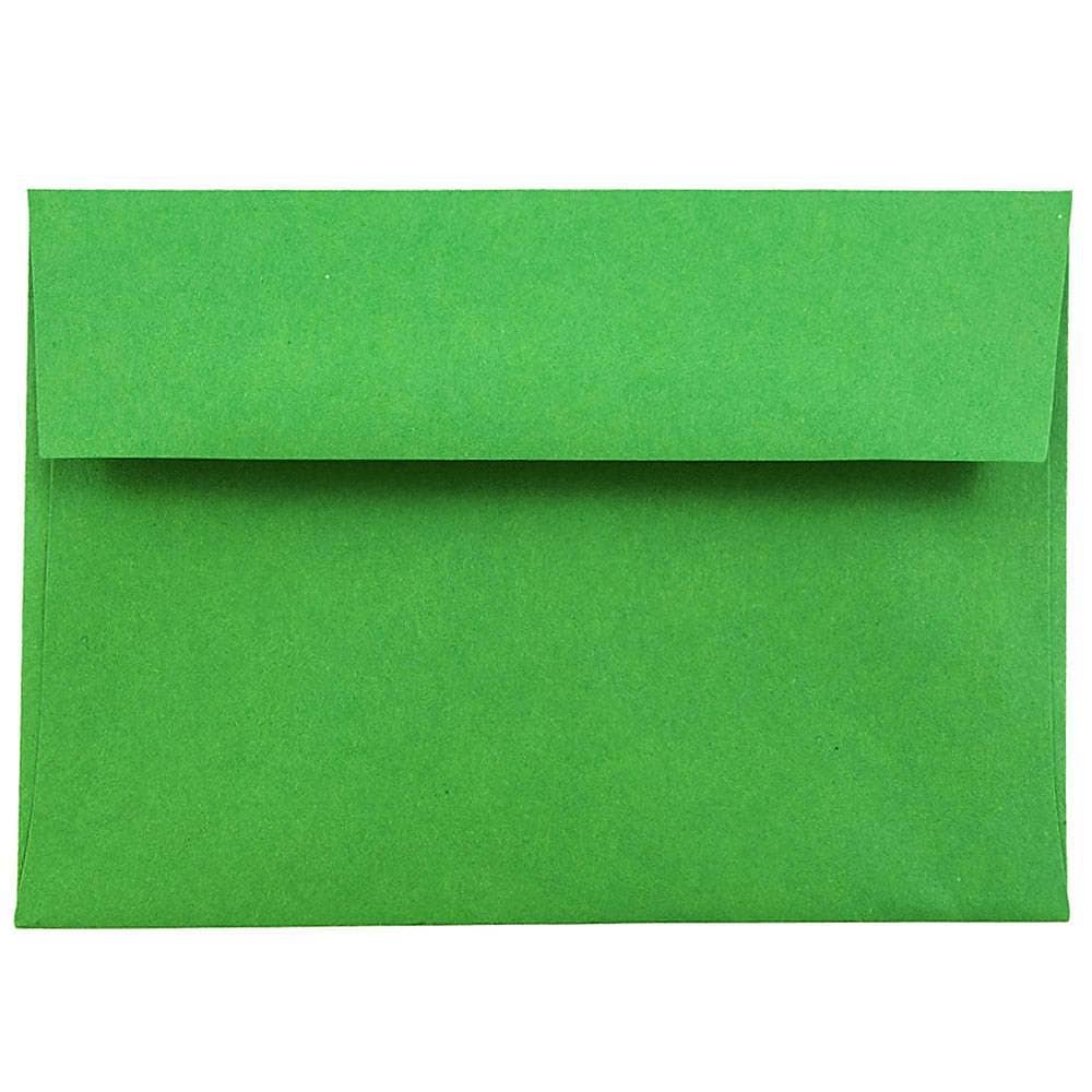 JAM Paper® 4Bar A1 Colored Invitation Envelopes, 3.625 x 5.125, Green Recycled, Bulk 1000/Carton (15811B)