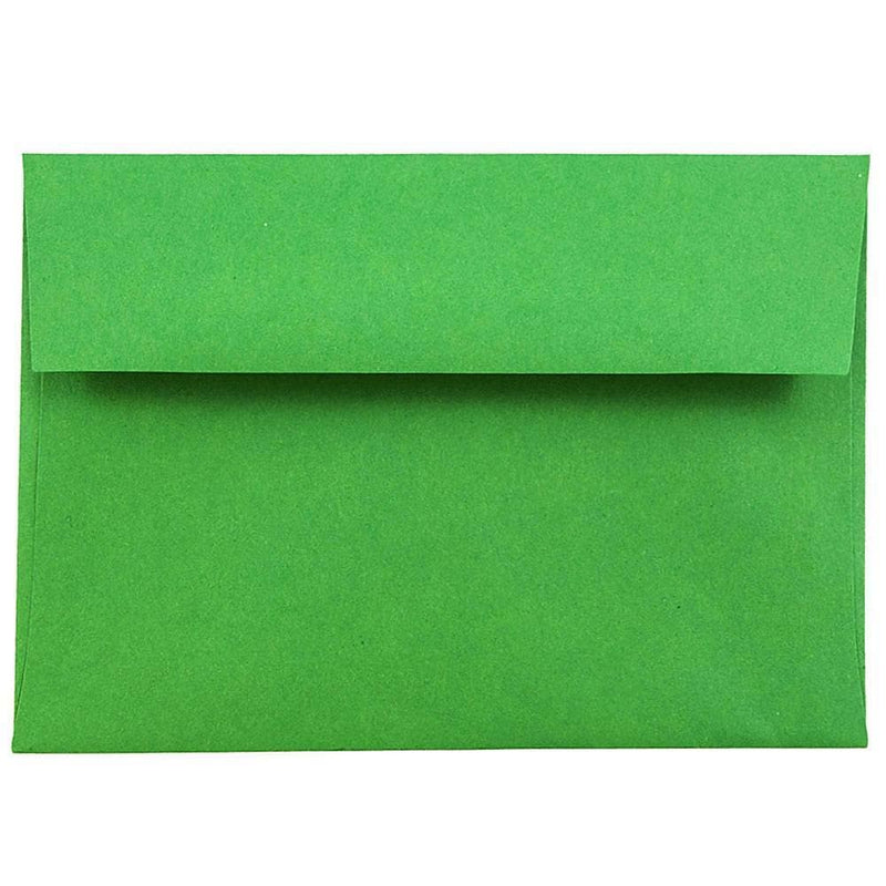 JAM Paper® 4Bar A1 Colored Invitation Envelopes, 3.625 x 5.125, Green Recycled, Bulk 1000/Carton (15811B)