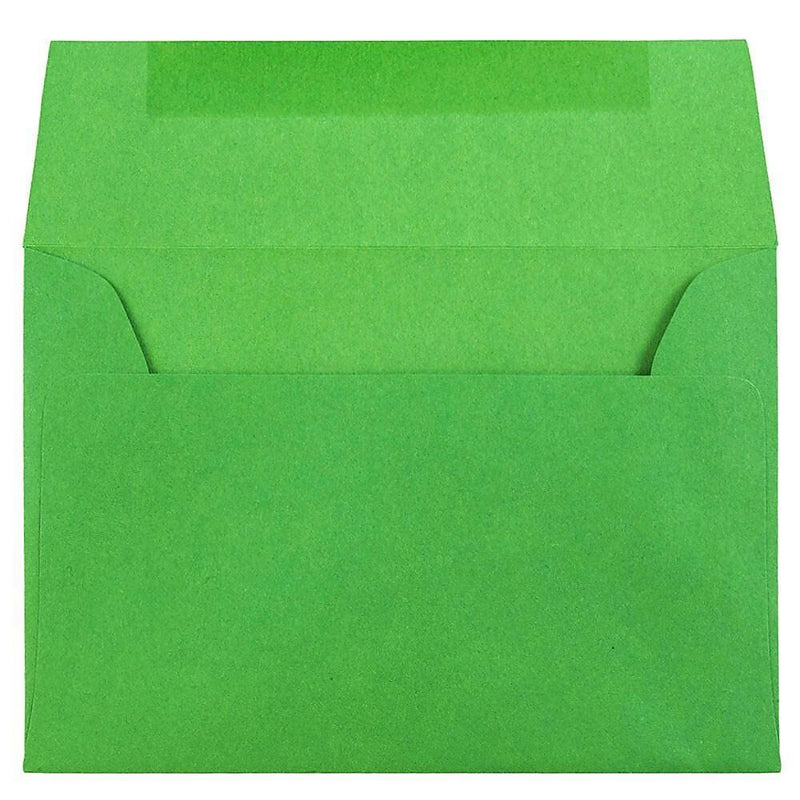 JAM Paper® 4Bar A1 Colored Invitation Envelopes, 3.625 x 5.125, Green Recycled, Bulk 1000/Carton (15811B)