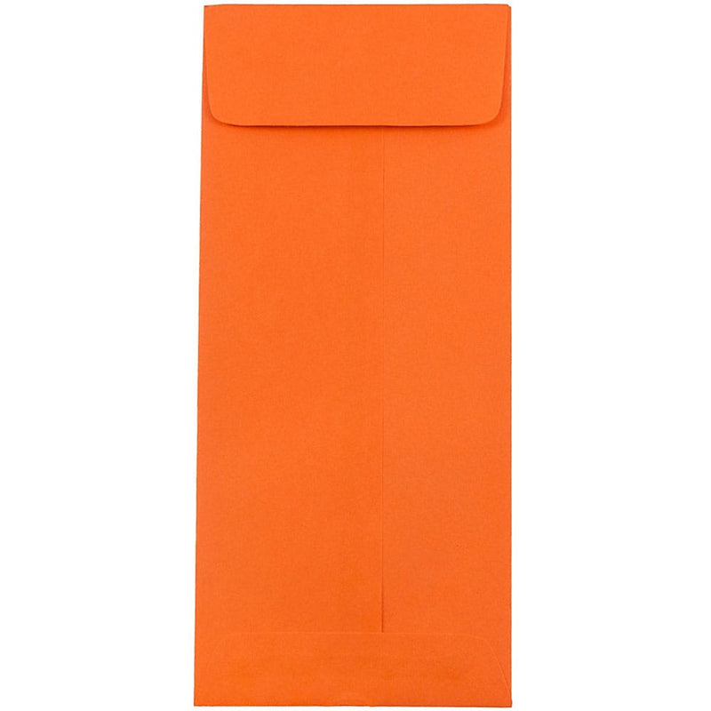 JAM Paper #11 Policy Business Colored Envelopes, 4.5 x 10.375, Orange Recycled, Bulk 1000/Carton (3156394B)
