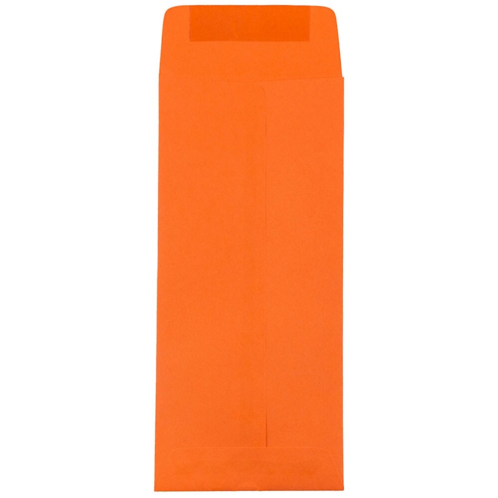 JAM Paper #11 Policy Business Colored Envelopes, 4.5 x 10.375, Orange Recycled, Bulk 1000/Carton (3156394B)