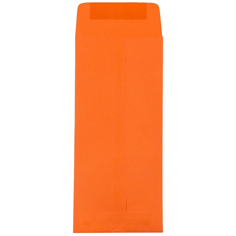 JAM Paper #11 Policy Business Colored Envelopes, 4.5 x 10.375, Orange Recycled, Bulk 1000/Carton (3156394B)