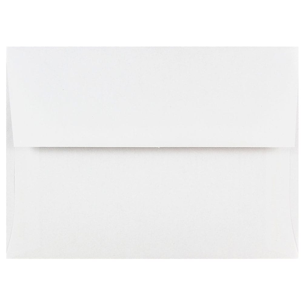 JAM Paper A6 Invitation Envelope, 4 3/4" x 6 1/2", White, 1000/Pack (31820B)