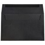 JAM Paper A9 Invitation Envelopes, 5.75 x 8.75, Black Linen, 25/Pack (900906807)