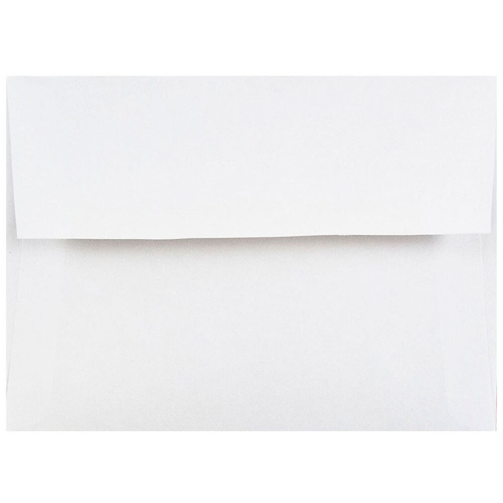 JAM Paper A2 Invitation Envelope, 4 3/8" x 5 3/4", White, 1000/Pack (MOOP6250LDB)