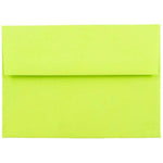 JAM Paper A6 Colored Invitation Envelopes, 4.75 x 6.5, Ultra Lime Green, Bulk 1000/Carton (52610B)