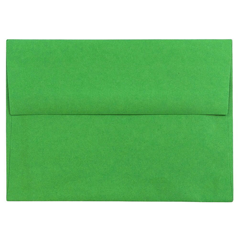 JAM Paper A6 Colored Invitation Envelopes, 4.75 x 6.5, Green Recycled, Bulk 1000/Carton (67195B)