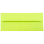 JAM Paper #10 Business Envelope, 4 1/8" x 9 1/2", Lime Green, 25/Pack (71091)