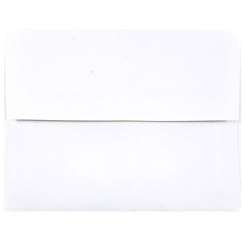 JAM Paper A2 Foil Lined Invitation Envelopes, 4.375 x 5.75, White with Red Foil, 25/Pack (72158)