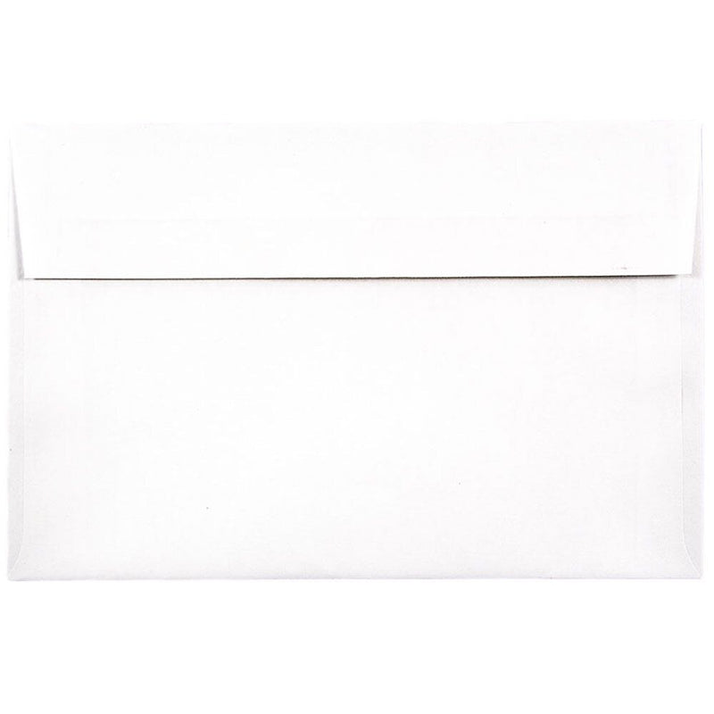 JAM Paper A9 Foil Lined Invitation Envelopes, 5.75 x 8.75, White with Red Foil, 25/Pack (76798)