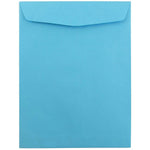 JAM Paper 9" x 12" Open End Catalog Colored Envelopes, Blue Recycled, 10/Pack (80386B)