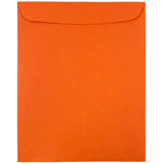 JAM Paper 9" x 12" Open End Catalog Colored Envelopes, Orange Recycled, 10/Pack (80410B)