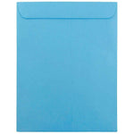 JAM Paper 10" x 13" Open End Catalog Colored Envelopes, Blue Recycled, 10/Pack (87725B)