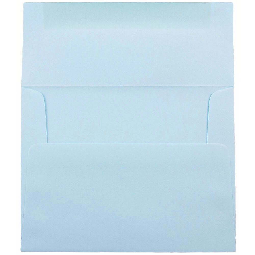 JAM Paper A6 Invitation Envelopes, 4.75 x 6.5, Baby Blue, 25/Pack (155626)