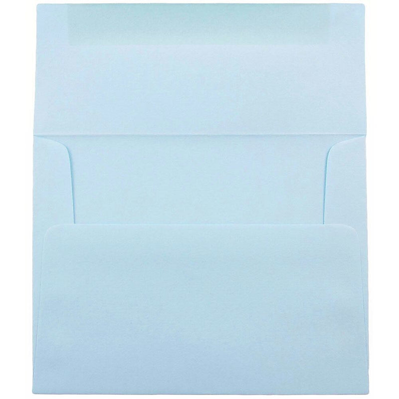 JAM Paper A6 Invitation Envelopes, 4.75 x 6.5, Baby Blue, 25/Pack (155626)