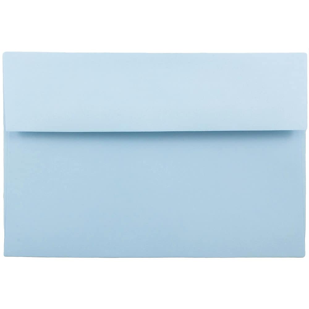 JAM Paper A9 Invitation Envelopes, 5.75 x 8.75, Baby Blue, Bulk 1000/Carton (155699B)