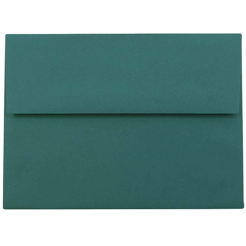 JAM Paper® Blank Greeting Cards Set, A7 Size, 5.25 x 7.25, Teal, 25/Pack (304624624)