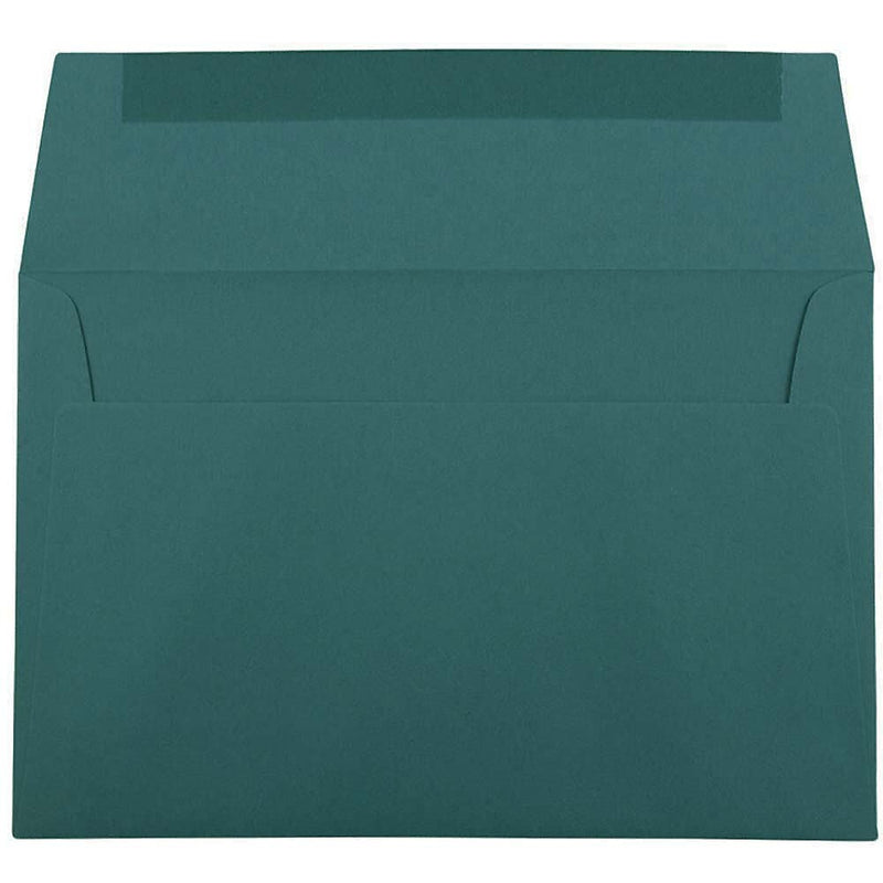 JAM Paper A9 Invitation Envelopes, 5.75 x 8.75, Teal, 25/Pack (157463)