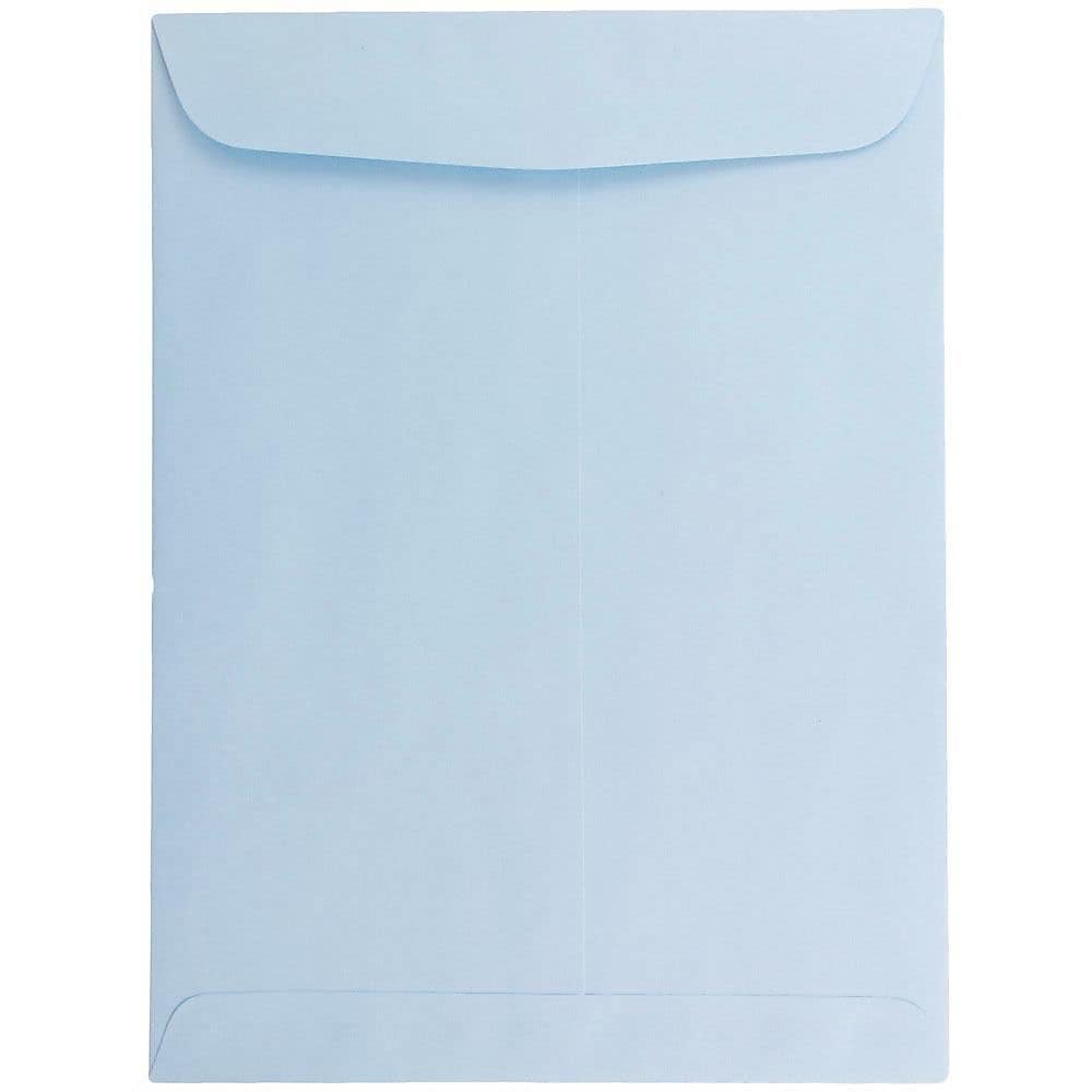 JAM Paper 6" x 9" Open End Catalog Envelopes, Baby Blue, 10/Pack (1285578B)
