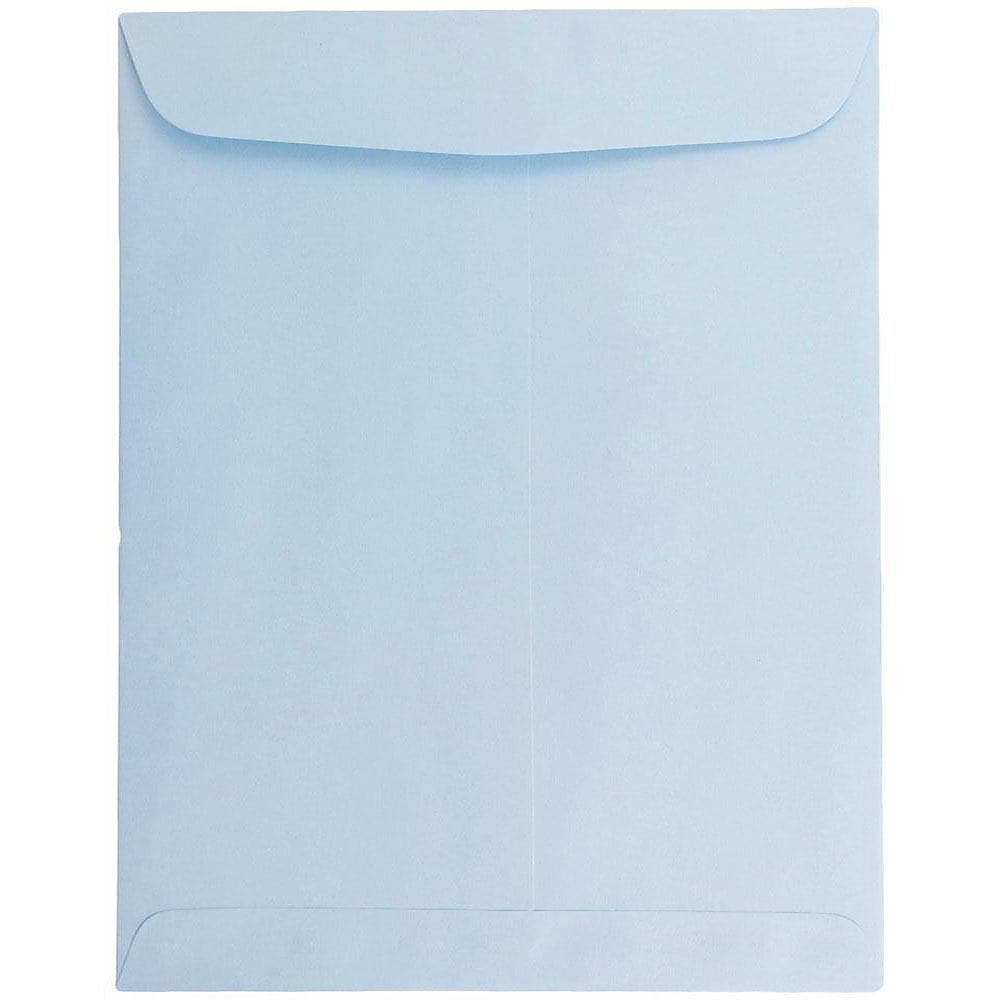 JAM Paper 10" x 13" Open End Catalog Envelopes, Baby Blue, 10/Pack (1286188B)