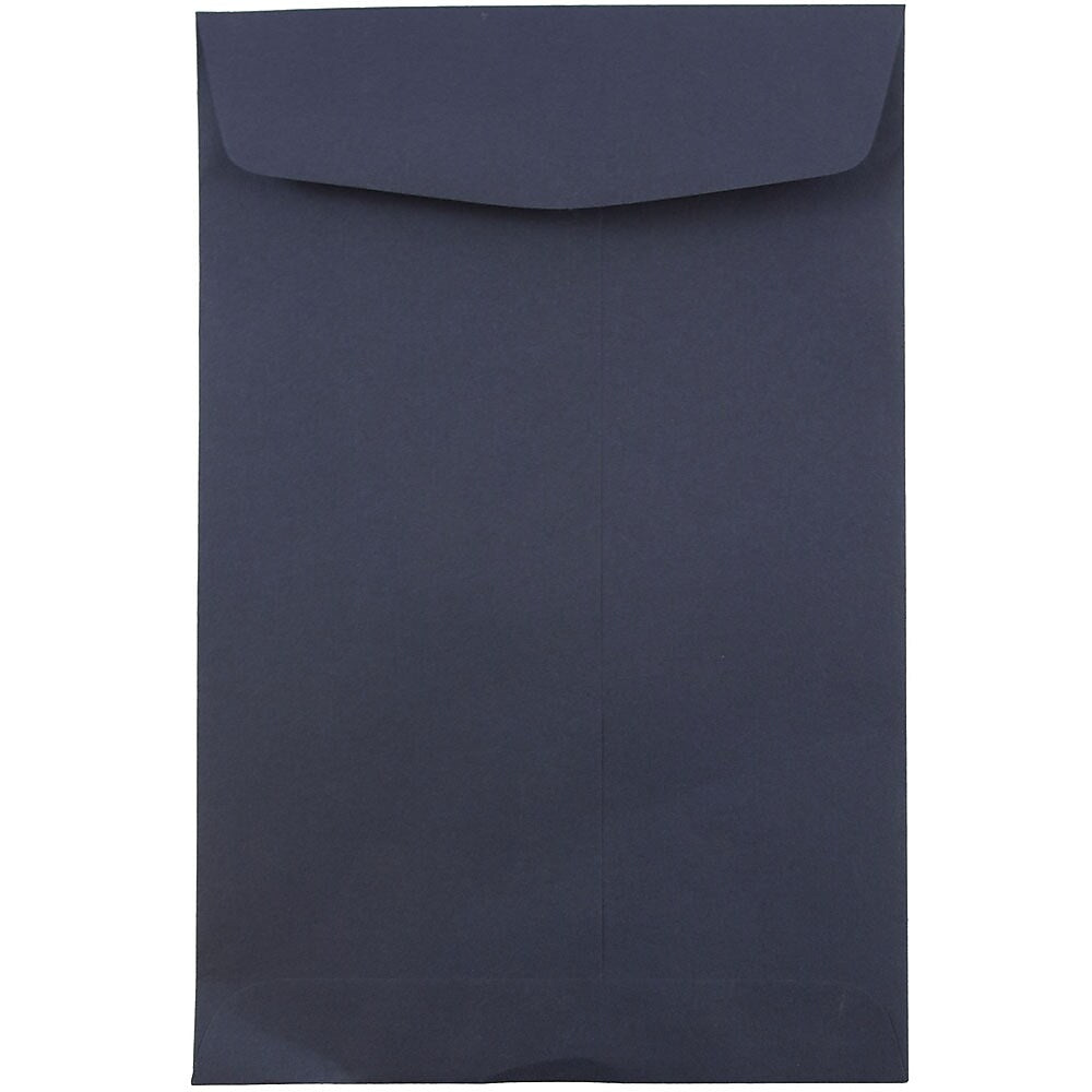JAM Paper 6" x 9" Open End Catalog Envelopes, Navy Blue, 10/Pack (01287030C)