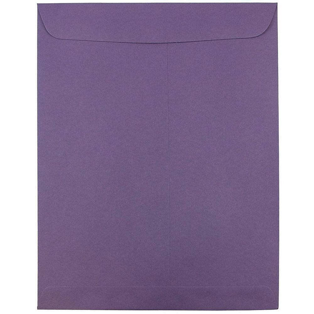 JAM Paper 10" x 13" Open End Catalog Envelopes, Dark Purple, 10/Pack (1287032C)