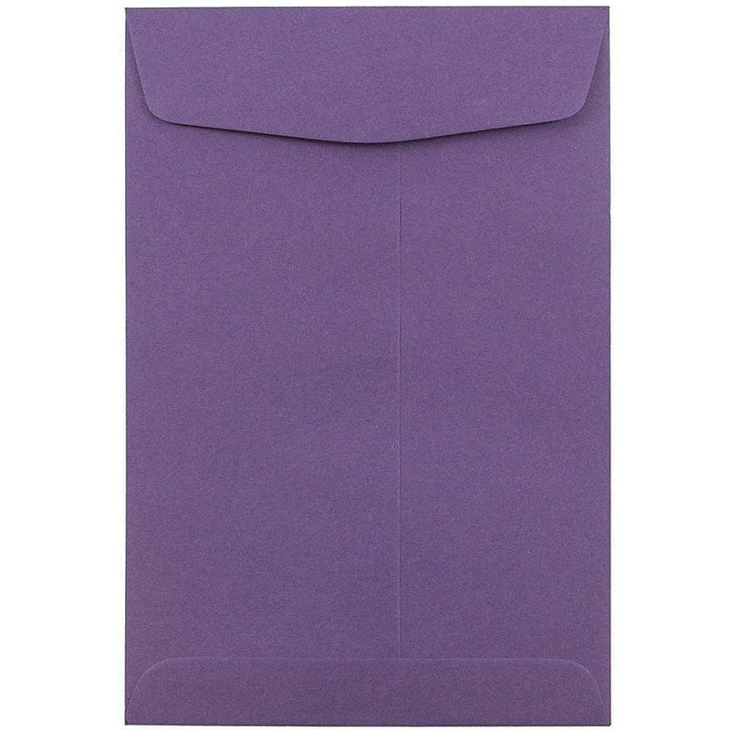 JAM Paper 6" x 9" Open End Catalog Envelopes, Dark Purple, 10/Pack (1287033D)