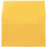 JAM Paper 4Bar A1 Translucent Vellum Invitation Envelopes, 3.625 x 5.125, Gold, 25/Pack (1591606)