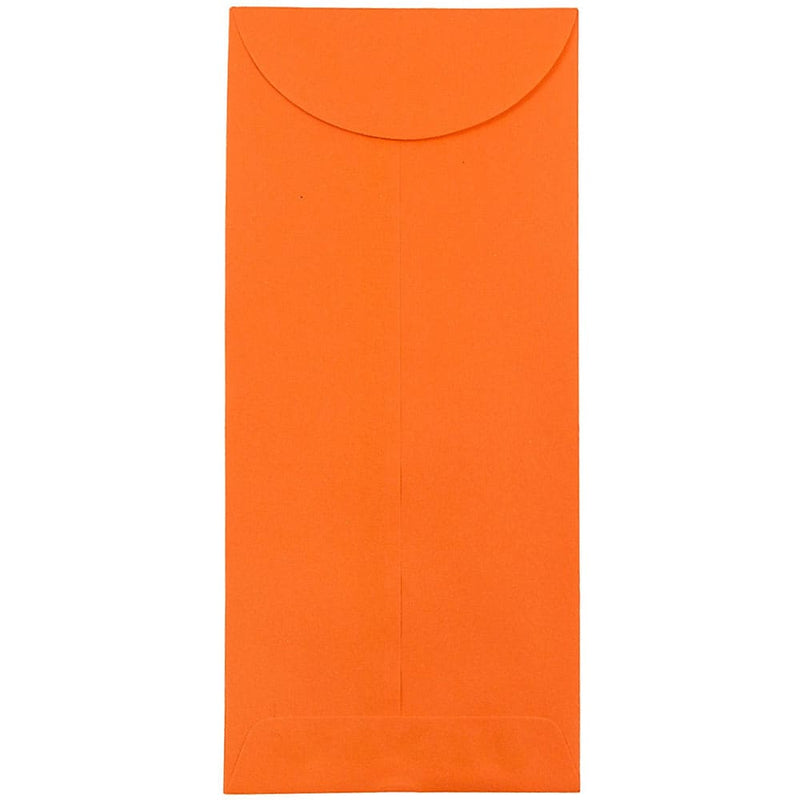 JAM Paper #12 Policy Business Colored Envelopes, 4.75 x 11, Orange Recycled, Bulk 1000/Carton (3156399B)