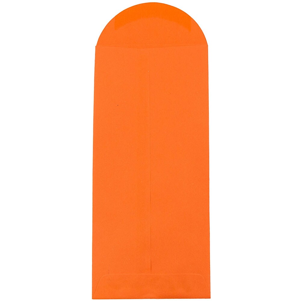 JAM Paper #12 Policy Business Colored Envelopes, 4.75 x 11, Orange Recycled, Bulk 1000/Carton (3156399B)