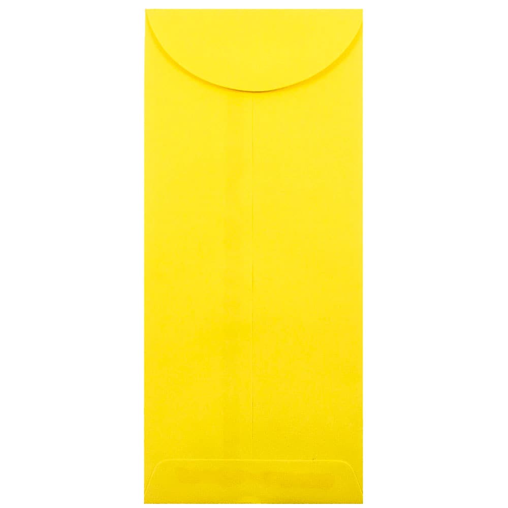 JAM Paper #12 Policy Business Colored Envelopes, 4.75 x 11, Yellow Recycled, Bulk 1000/Carton (3156400B)