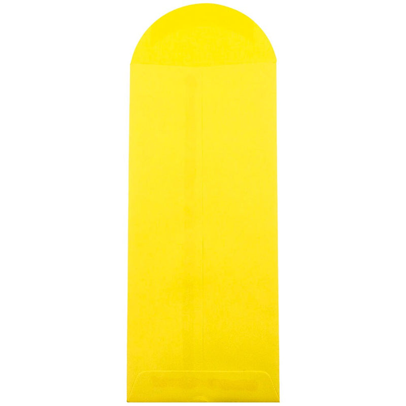 JAM Paper #12 Policy Business Colored Envelopes, 4.75 x 11, Yellow Recycled, 25/Pack (3156400)