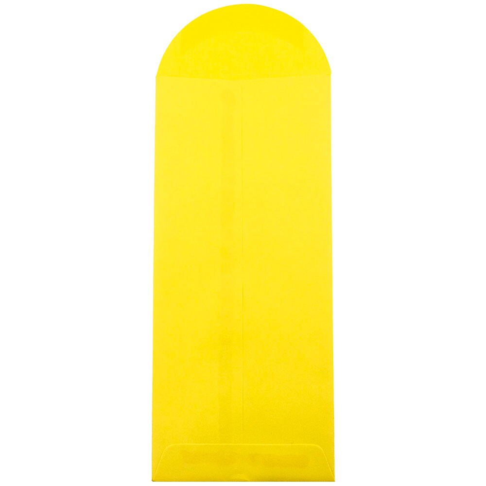 JAM Paper #12 Policy Business Colored Envelopes, 4.75 x 11, Yellow Recycled, Bulk 1000/Carton (3156400B)