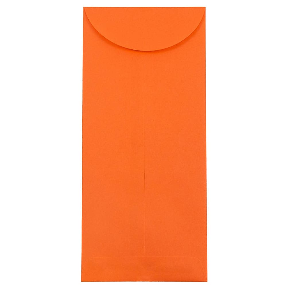 JAM Paper #14 Policy Business Colored Envelopes, 5 x 11.5, Orange Recycled, Bulk 1000/Carton (3156405B)
